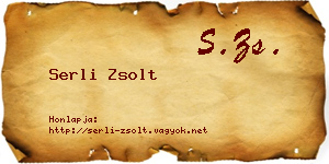 Serli Zsolt névjegykártya